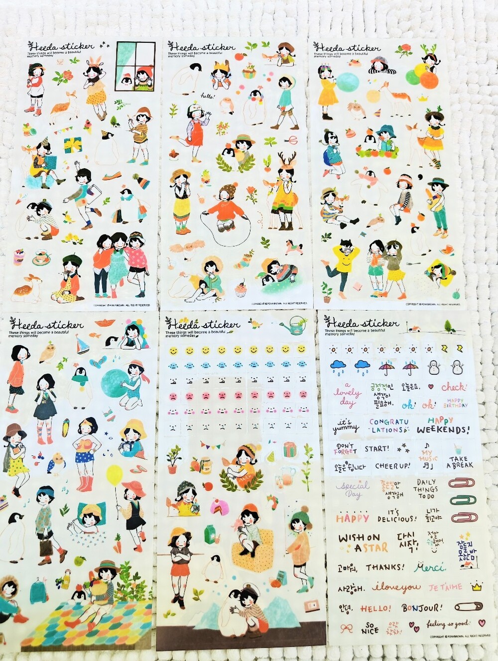 40 Pc JAPANESE JOURNALING STICKER SHEETS - Picture 11 of 12